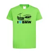 Детская футболка Love bmw Лаймовый фото