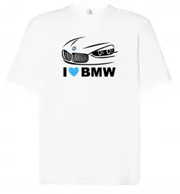 Футболка Оверсайз Logo BMW Белый фото
