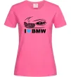 Жіноча футболка Love bmw Яскраво-рожевий фото