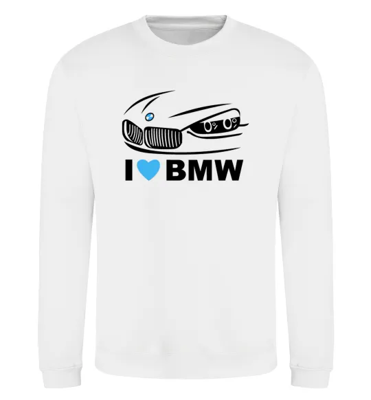 Свитшот Love bmw Белый фото