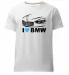 Чоловіча преміум футболка Love bmw Білий фото