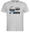 Чоловіча футболка Love bmw Сірий фото
