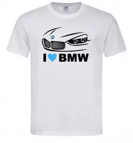Чоловіча футболка Love bmw Білий фото