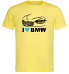 Чоловіча футболка Love bmw Лимонний фото