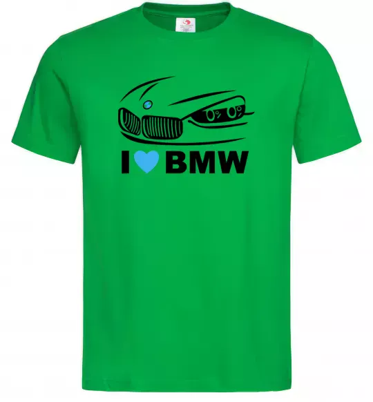 Чоловіча футболка Love bmw Зелений фото