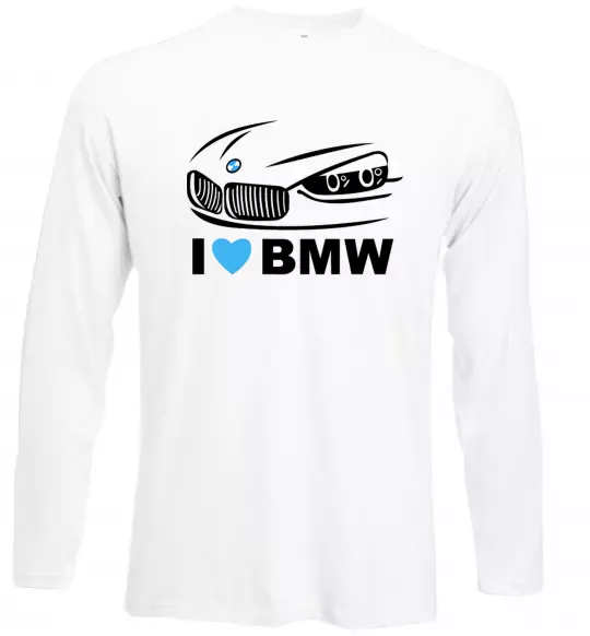 Лонгслив Love bmw Белый фото