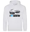 Чоловіча толстовка (худі) Love bmw Сірий меланж фото