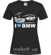 Жіноча футболка Love bmw Чорний фото