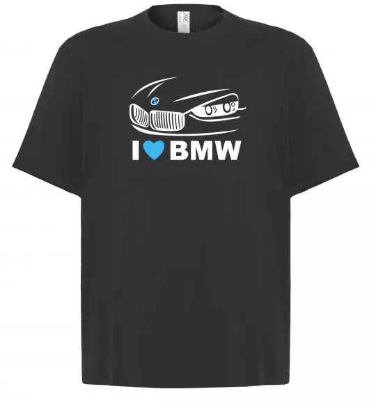 Футболка Оверсайз Love bmw Черный фото