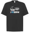 Футболка Оверсайз Love bmw Черный фото