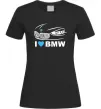 Жіноча футболка Love bmw Чорний фото