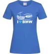 Жіноча футболка Love bmw Яскраво-синій фото