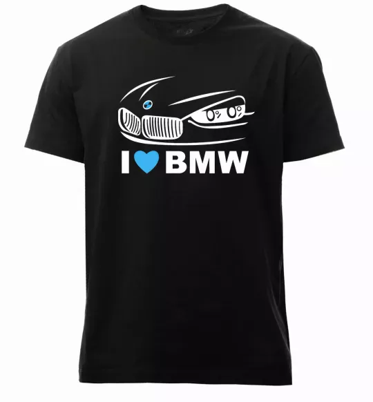 Чоловіча преміум футболка Love bmw Чорний фото