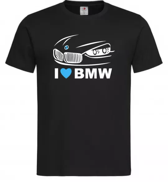 Чоловіча футболка Love bmw Чорний фото