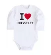 Детский боди I love chevrolet Белый фото