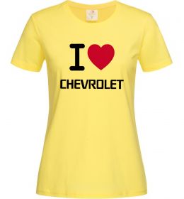 Жіноча футболка I love chevrolet