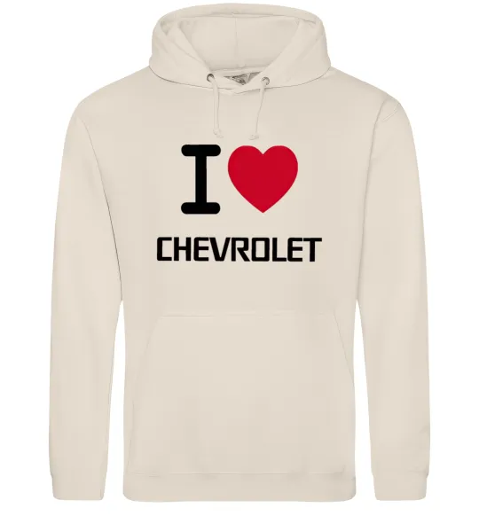 Мужская толстовка (худи) I love chevrolet Таш фото