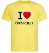 Чоловіча футболка I love chevrolet Лимонний фото