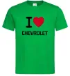 Чоловіча футболка I love chevrolet Зелений фото