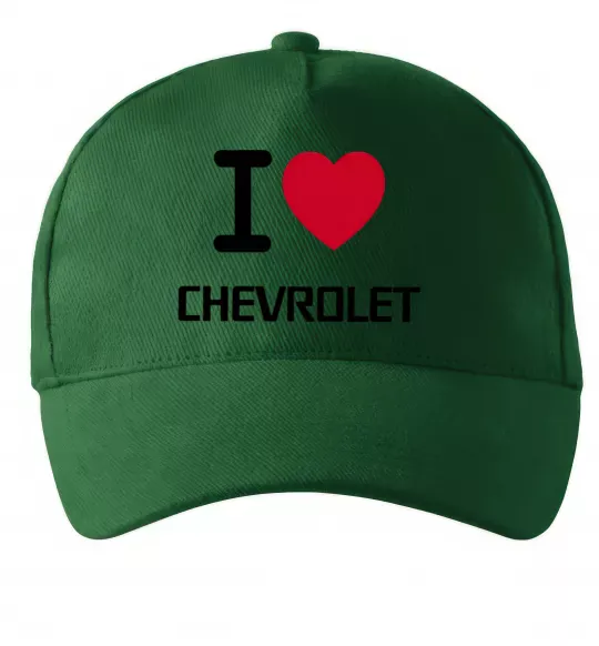Кепка I love chevrolet Темно-зеленый фото