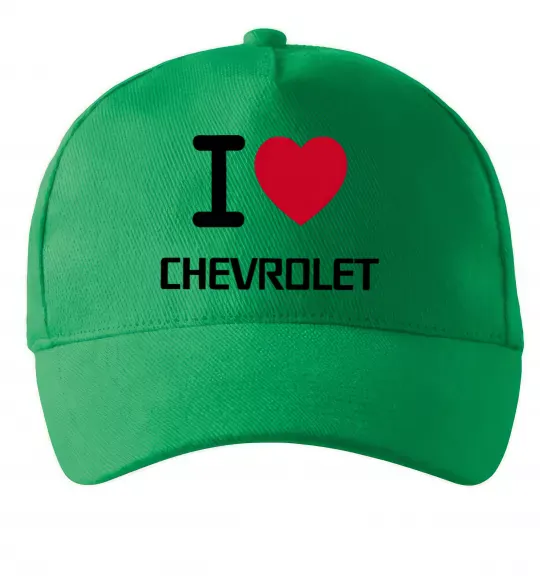 Кепка I love chevrolet Зеленый фото