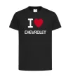 Детская футболка I love chevrolet Черный фото