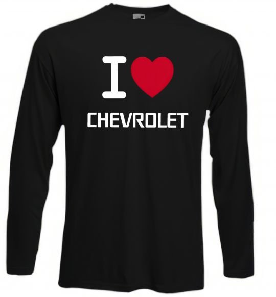 Реглан I love chevrolet Черный фото