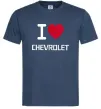 Чоловіча футболка I love chevrolet Темно-синій фото