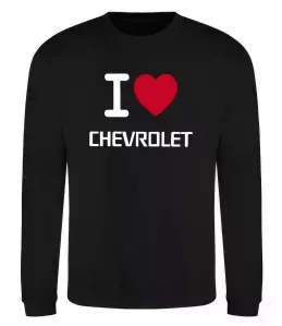 Світшот I love chevrolet Чорний фото