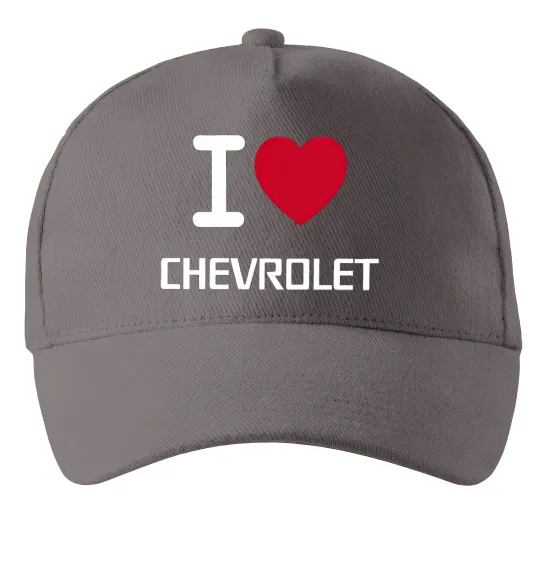 Кепка I love chevrolet Серый фото