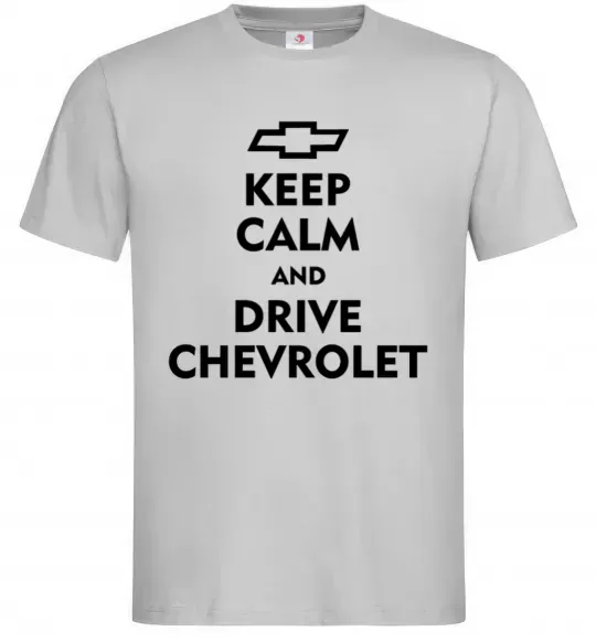 Чоловіча футболка Drive chevrolet Сірий фото