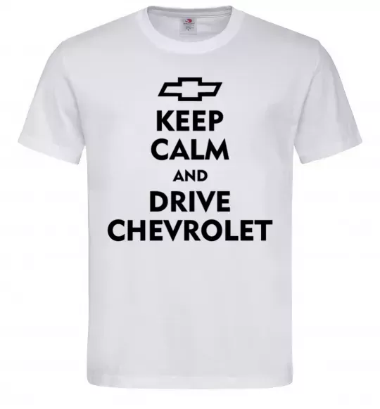 Чоловіча футболка Drive chevrolet Білий фото