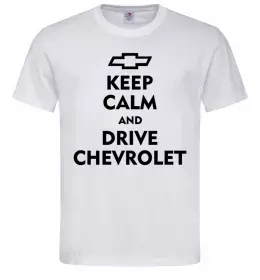 Мужская футболка Drive chevrolet Белый Мужская футболка Drive chevrolet Белый фото