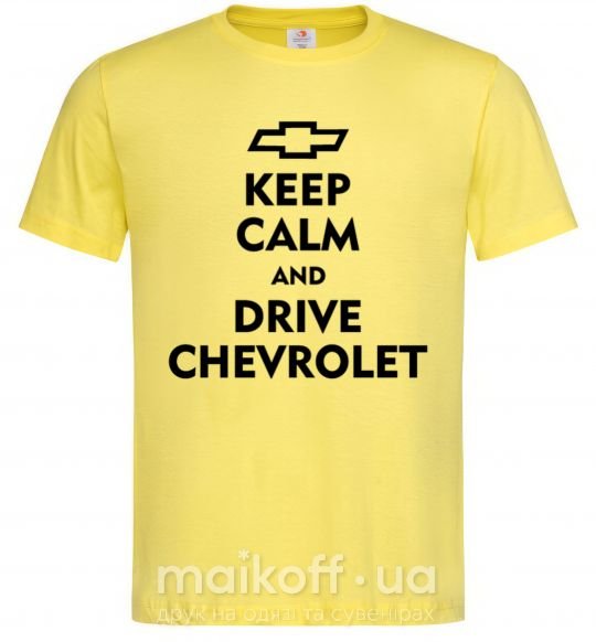 Мужская футболка Drive chevrolet Лимонный фото
