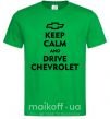 Мужская футболка Drive chevrolet Зеленый фото