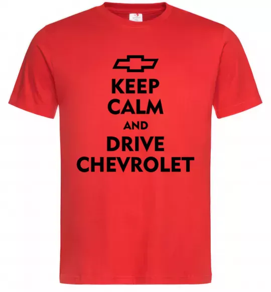 Чоловіча футболка Drive chevrolet Червоний фото