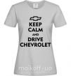 Женская футболка Drive chevrolet Серый фото