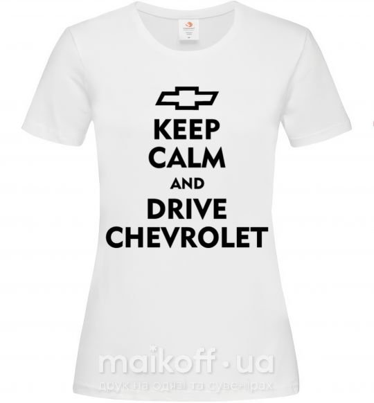 Жіноча футболка Drive chevrolet Білий фото