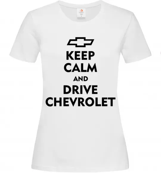 Жіноча футболка Drive chevrolet Білий фото