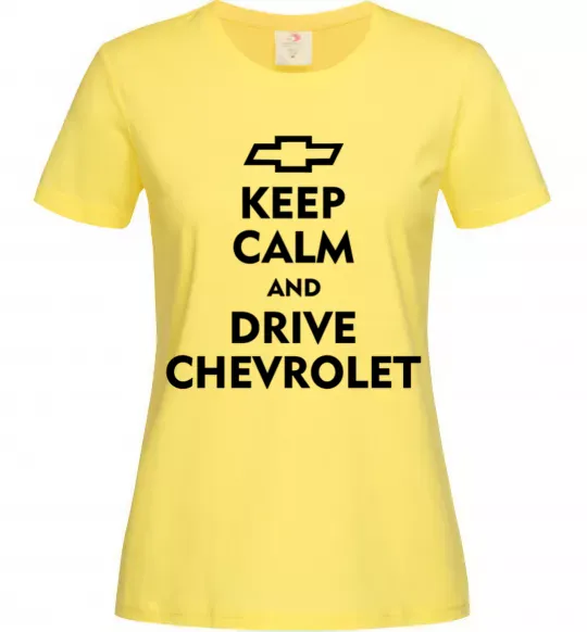 Жіноча футболка Drive chevrolet Лимонний фото