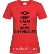 Женская футболка Drive chevrolet Красный фото