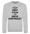 Свитшот Drive chevrolet Серый меланж фото
