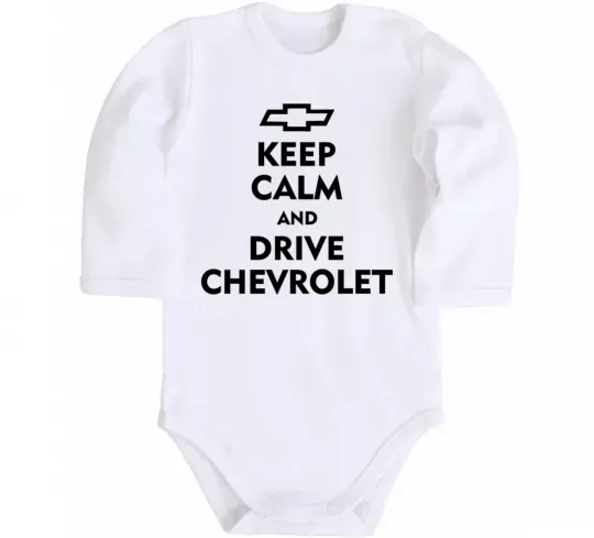 Дитячий бодік Drive chevrolet Білий фото