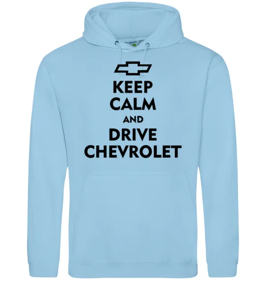 Женская толстовка (худи) Drive chevrolet Голубой фото