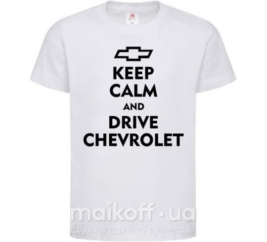 Детская футболка Drive chevrolet Белый фото