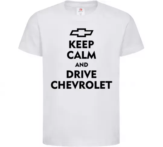 Дитяча футболка Drive chevrolet Білий фото