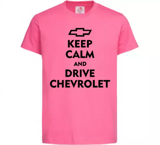 Дитяча футболка Drive chevrolet Яскраво-рожевий фото