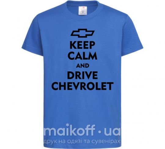 Детская футболка Drive chevrolet Ярко-синий фото