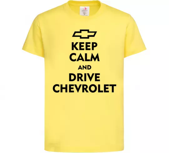 Дитяча футболка Drive chevrolet Лимонний фото