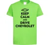 Дитяча футболка Drive chevrolet Лаймовий Дитяча футболка Drive chevrolet Лаймовий фото
